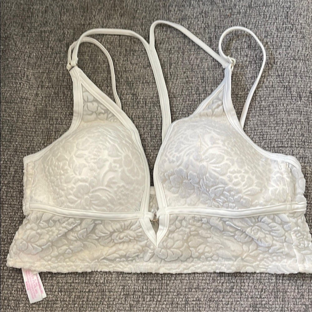 Elegant White Lace Bralette